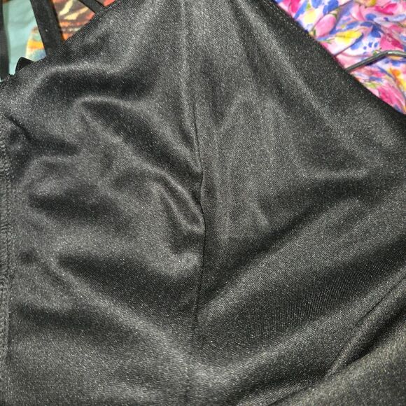 Windsor Black Kaia Strapless High Slit Formal Evening Dress Size Large - Picture 9 of 11